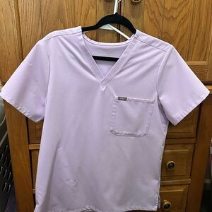 Figs Lavender Scrub Top & Jogger Set Medium